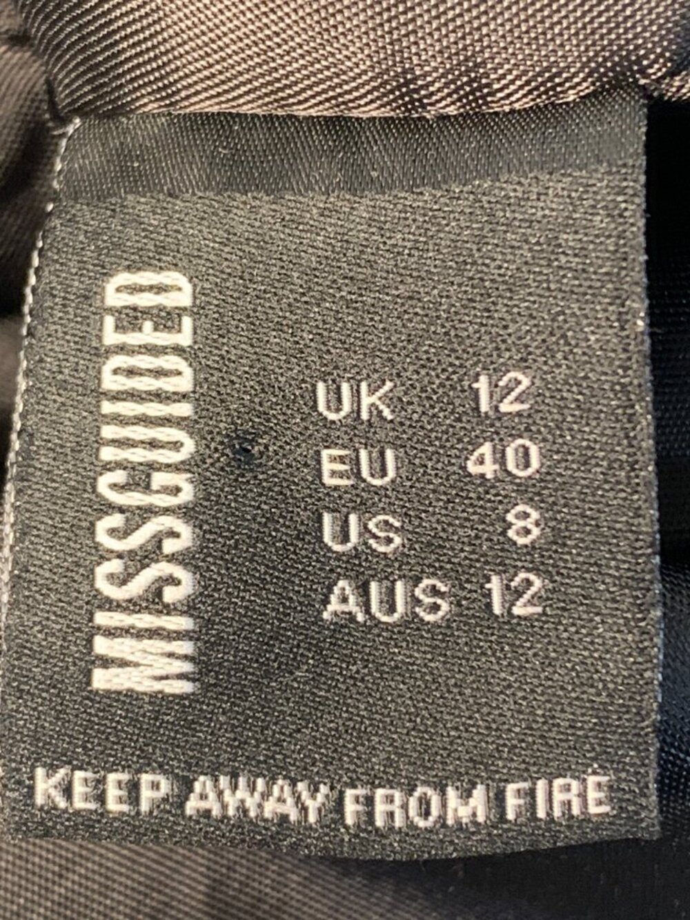 Missguided Black Double-Breasted Longline Coat With Crest Buttons Size 8 US NWT - Picture 6 of 11
